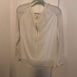 Michael Kors long sleeved top white and size M